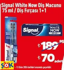 SİGNAL WHİTE NOW DİŞ MACUNU 75 ML/DİŞ FIRÇASI 1+1